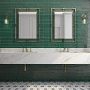 Roca Flow Peacock Green Polished Ceramic Tiles 3x12