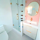 Roca Flow Velvet Pink Polished Ceramic Tiles 3x12