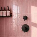 Roca Flow Velvet Pink Polished Ceramic Tiles 3x12