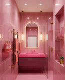 Roca Flow Velvet Pink Polished Ceramic Tiles 3x12