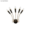 GobekUsa Rocket Wall Lamp - Contemporary Metal Sconce with 5 Lights for Living Room