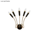 GobekUsa Rocket Wall Lamp - Contemporary Metal Sconce with 5 Lights for Living Room