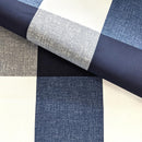 4 Pack - Dining Chair Slip Covers, Compatible with IKEA Henriksdal,  Buffalo Check Navy Blue, Floor Length