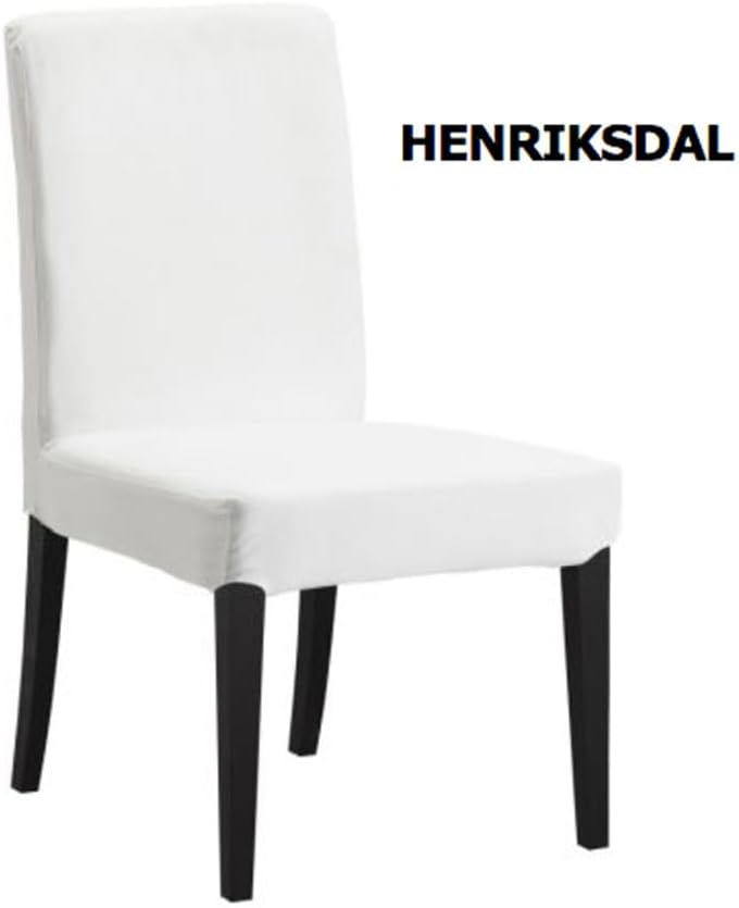 4 Pack - Dining Chair Slip Covers, Compatible with IKEA Henriksdal,  Buffalo Check Navy Blue, Floor Length