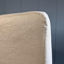 4 Pack - Dining Chair Slip Covers, Compatible with IKEA Henriksdal, Beige Linen Floor Length