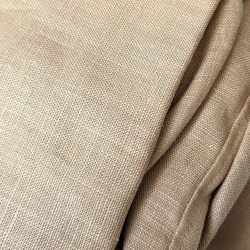 4 Pack - Dining Chair Slip Covers, Compatible with IKEA Henriksdal, Beige Linen Floor Length