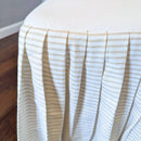 2 Pack Solid White European Linen Canvas Dining Chair Cover, Compatible with IKEA Henriksdal