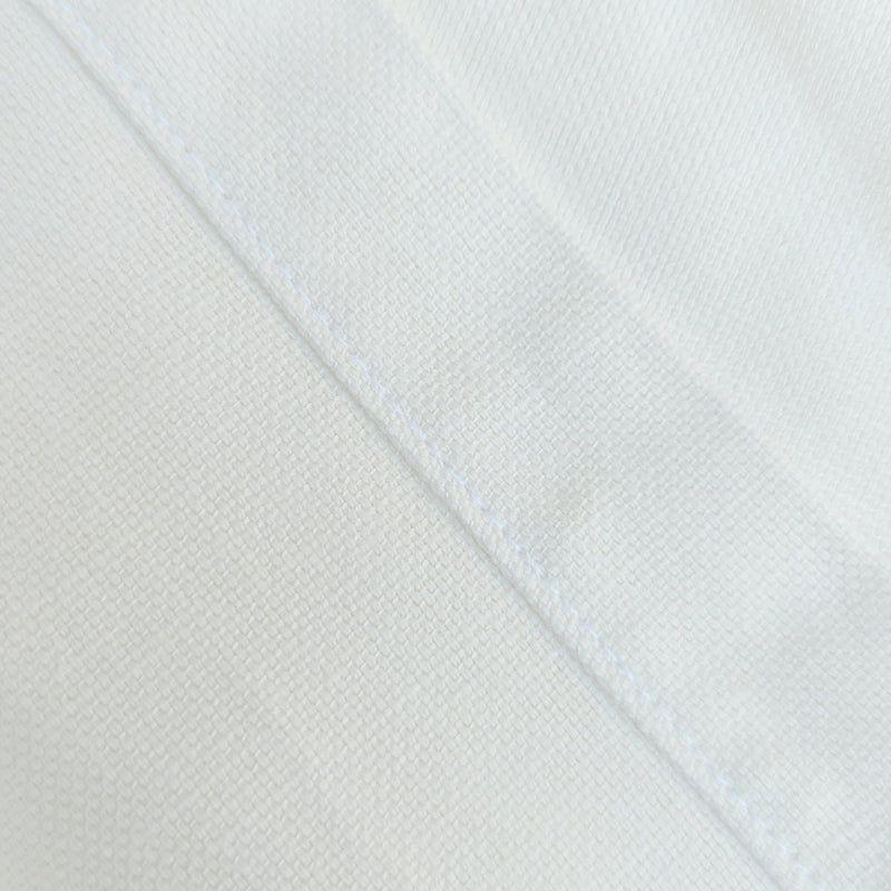 2 Pack Solid White European Linen Canvas Dining Chair Cover, Compatible with IKEA Henriksdal