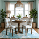 2 Pack, Buffalo Check Beige Dining Chair Cover, Compatible with IKEA Henriksdal, Euro/Aus