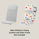 Orange Geometric Pattern Cushion Cover, Compatible with IKEA Children's Poang