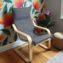 Black Vine Slipcover for IKEA Children's Poang Chair