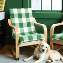 Green Check Slipcover, Compatible with IKEA Children's Poang Chair