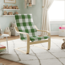 Green Check Slipcover, Compatible with IKEA Children's Poang Chair