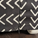 Black Boho Mudcloth Slipcover – Compatible with IKEA Knopparp Sofa (2-Seater or 3-Seater)
