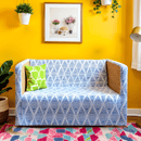Boho Indigo Blue Slipcover – Compatible with IKEA Knopparp Sofa (2-Seater or 3-Seater)