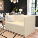 Farmhouse Beige European Linen Slipcover – Compatible with IKEA Knopparp Sofa (2-Seater or 3-Seater)