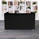 Solid Black European Linen Slipcover – Compatible with IKEA Knopparp Sofa (3-Seater)
