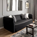 Solid Black European Linen Slipcover – Compatible with IKEA Knopparp Sofa (3-Seater)