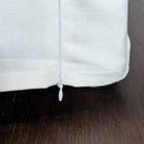 Solid White European Linen Slipcover – Compatible with IKEA Knopparp Sofa (2-Seater or 3-Seater)