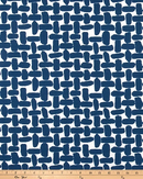 Modern Navy Blue Lattice Print Outdoor Slipcovers, Compatible with IKEA Havsten