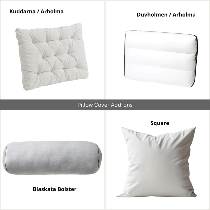 2 Pack Outdoor Seat Covers | Banana Leaf | Compatible with IKEA Duvholmen Inner Cushion