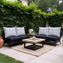 2 Pack Outdoor Pillow Covers | Beige Stripe | Compatible with IKEA Duvholmen and Kuddarna Cushions