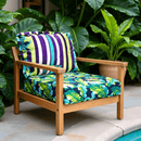 2 Pack Outdoor Seat Covers | Banana Leaf | Compatible with IKEA Duvholmen Inner Cushion