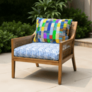 2 Pack Outdoor Seat Covers | Blue Rain | Compatible with IKEA Duvholmen Inner Cushion