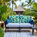 2 Pack Outdoor Seat Covers | Blue Rain | Compatible with IKEA Duvholmen Inner Cushion