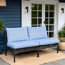 Blue Rain Outdoor Slipcover Set – 4 Pack (2 Pillow Covers + 2 Seat Covers) – Compatible with Select IKEA Cushions
