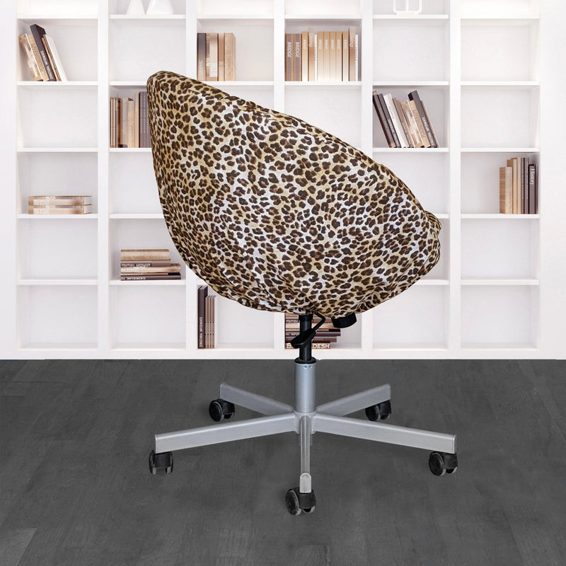 Leopard Cheetah Brown Slip Cover, Compatible with IKEA SKRUVSTA
