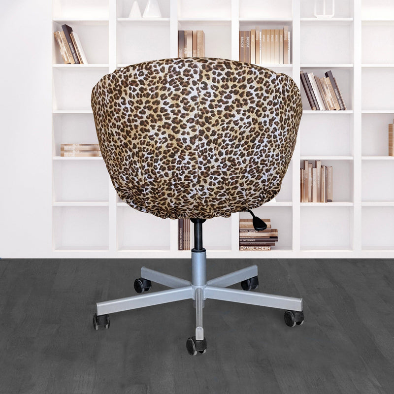 Leopard Cheetah Brown Slip Cover, Compatible with IKEA SKRUVSTA
