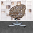 Leopard Cheetah Brown Slip Cover, Compatible with IKEA SKRUVSTA