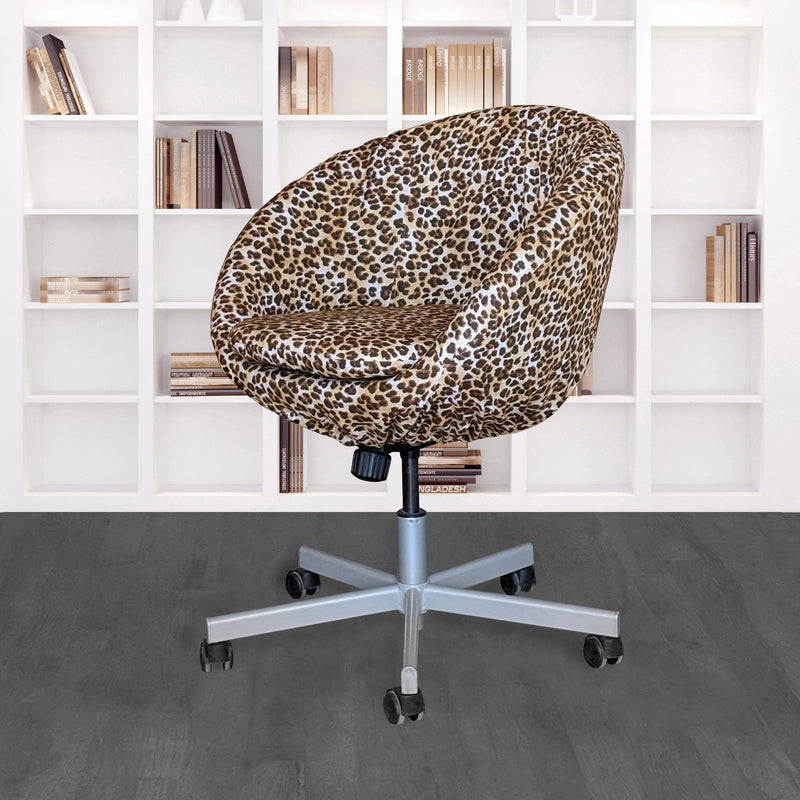 Leopard Cheetah Brown Slip Cover, Compatible with IKEA SKRUVSTA