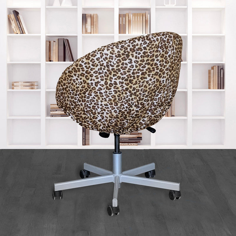 Leopard Cheetah Brown Slip Cover, Compatible with IKEA SKRUVSTA