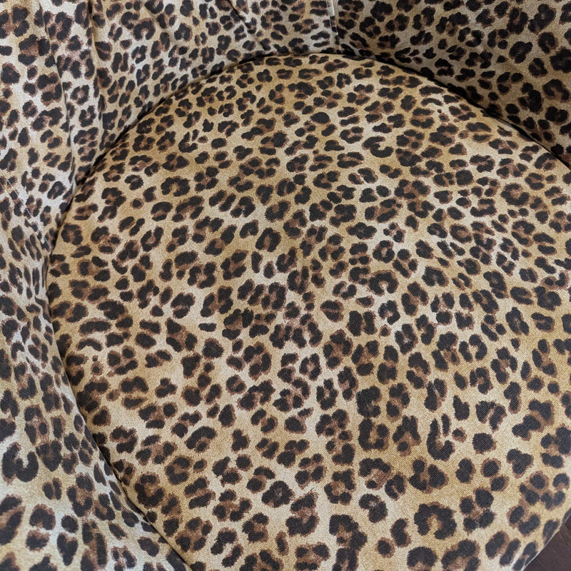 Leopard Cheetah Brown Slip Cover, Compatible with IKEA SKRUVSTA