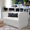 White Boho Mudcloth Slipcover – Compatible with IKEA Knopparp Sofa (2-Seater or 3-Seater)