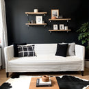 White Boho Mudcloth Slipcover – Compatible with IKEA Knopparp Sofa (2-Seater or 3-Seater)