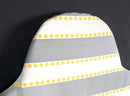 Baby Highchair Cushion Cover for IKEA Klammig, Pyttig, Antilop, Gray Stripe
