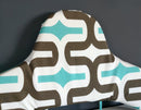 Baby Highchair Cushion Cover for IKEA Klammig, Pyttig, Antilop, Retro Blue