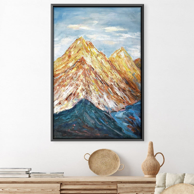 Rocky Terrains Oil Painting