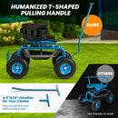 Rolling Garden Cart with Height Adjustable Swivel Seat and Storage Basket by LJGDeals
