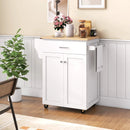 Utility Rolling Storage Cabinet Kitchen Island Cart with Spice Rack by LJGDeals