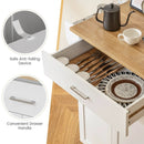 Utility Rolling Storage Cabinet Kitchen Island Cart with Spice Rack by LJGDeals