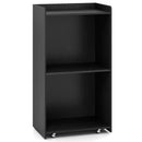 Rolling Podium Stand with 2 Shelves and Lockable Wheels by LJGDeals