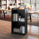 Rolling Podium Stand with 2 Shelves and Lockable Wheels by LJGDeals
