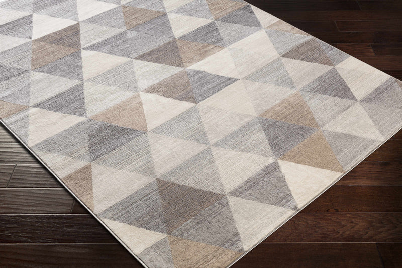 Sells Gray&Brown Triangles Area Carpet