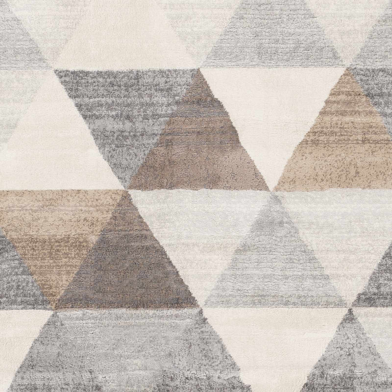 Sells Gray&Brown Triangles Area Carpet