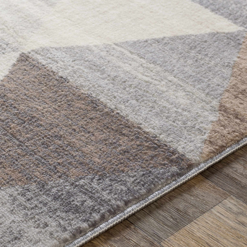 Sells Gray&Brown Triangles Area Carpet