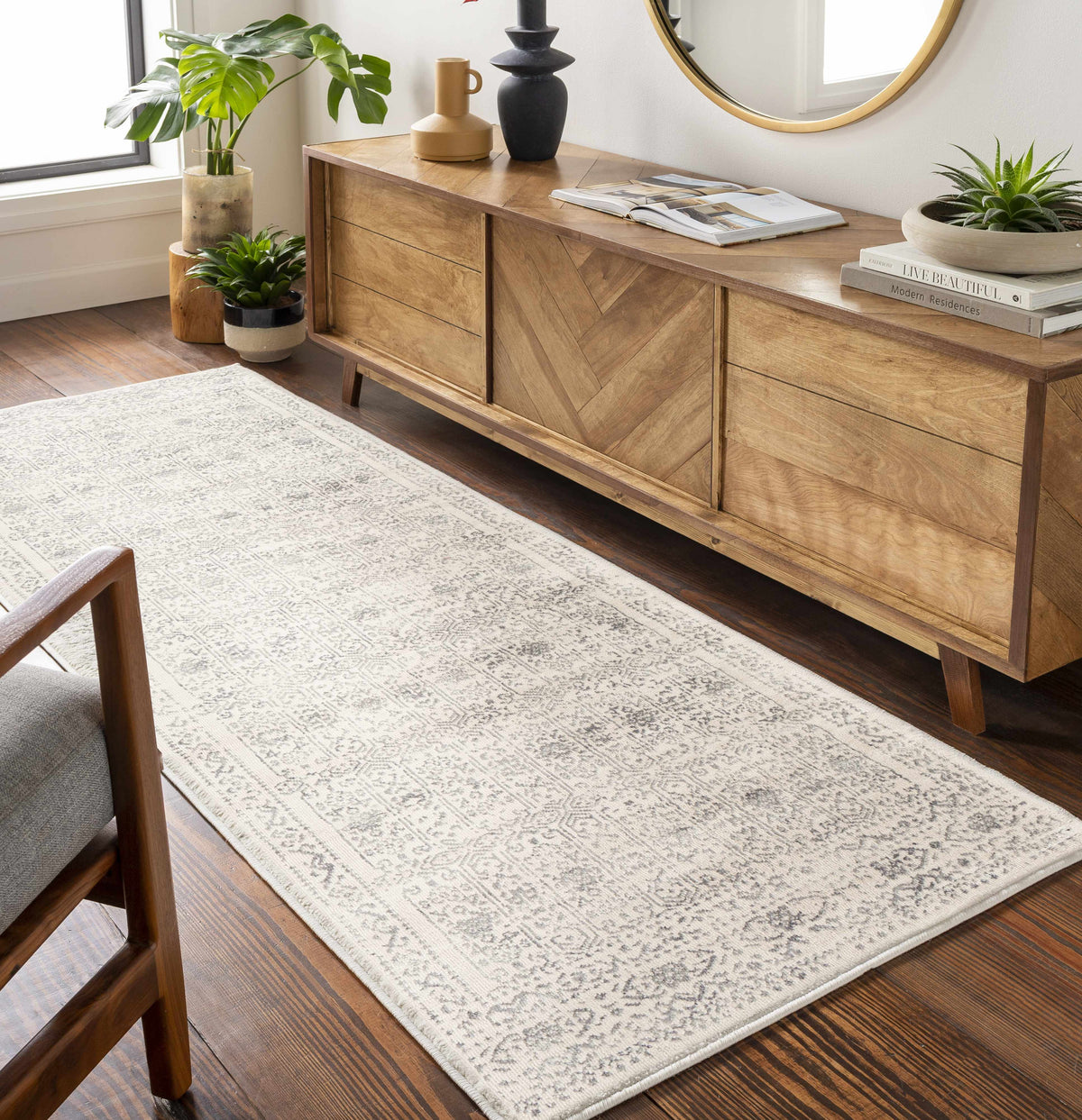 Michie Area Rug, installed in a room